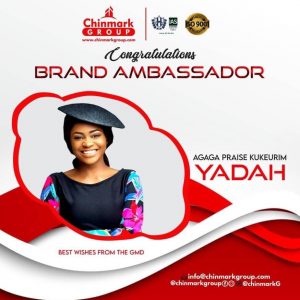 Gospel Music singer “Yadah” Bags First Endorsement Deal With Chinmark Groups